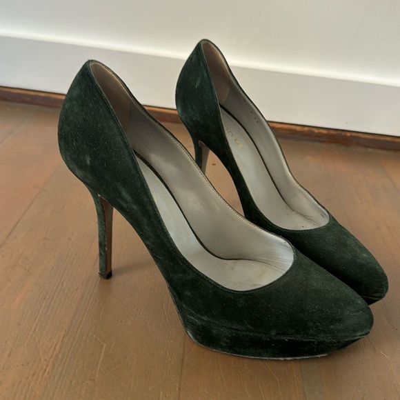 Sergio Rossi Shoes - Sergio Rossi green platforms